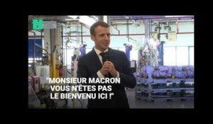 À l'usine Renault de Maubeuge, Macron est interpellé par un ouvrier