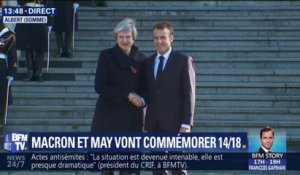 Emmanuel Macron accueille Theresa May dans la Somme