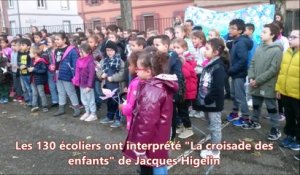 Fête de la paix à l'école Freyhof de Guebwiller