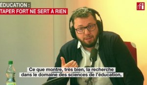 Éducation : taper fort ne sert à rien.