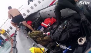 Sauvetage des passagers de l'avion Air Niugini en pleine mer !