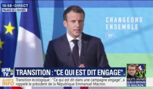 "Nous devons sortir des énergies fossiles" affirme Emmanuel Macron