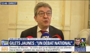 "Il a parlé dans le vide." Pour Mélenchon, Macron ne mesure pas "la gravité de la situation"