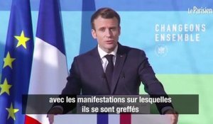 Macron sur les Gilets jaunes : « Je ne confonds pas les actes inacceptables avec la manifestation »