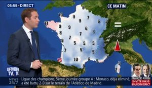 Météo: de la pluie sur le nord ouest de la France