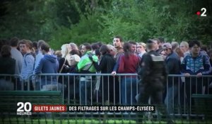 "Gilets jaunes" : des filtrages prévus sur les Champs-Élysées