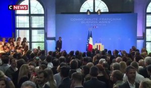 En Argentine, Macron répond aux Gilets jaunes et tacle François Hollande