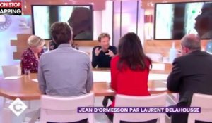 C à vous : Laurent Delahousse rend hommage à Jean d'Ormesson (vidéo)