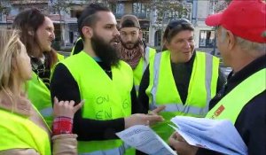 Manifestation à Valence : la CGT vient dialoguer avec les gilets jaunes