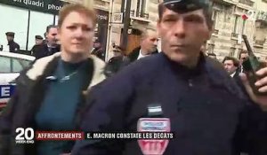 Affrontements : Emmanuel Macron constate les dégâts à Paris
