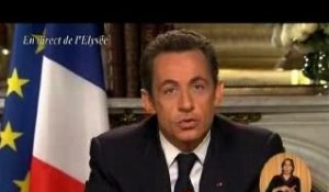 2007/2008 : Les voeux de Sarkozy