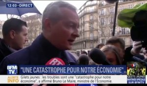 Bruno Le Maire: les troubles lors des manifestations des gilets jaunes sont "une catastrophe pour notre économie"