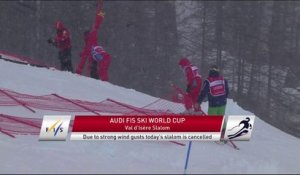 Val d'Isère : Le slalom annulé à cause du vent !