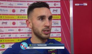 Adrien Thomasson : "Ce match on l'a joué qu'en 2ème mi-temps. En 1ère mi-temps il n'y avait rien !"