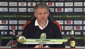 La réaction de Mickaël Landreau après FC Lorient - Niort (1-1) 18-19