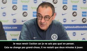 17e j. - Sarri : "Nous aurions pu terminer le match avec Giroud en défense centrale"