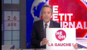 “Le Petit Journal” ridiculise en musique du slogan “Hé oh la gauche”