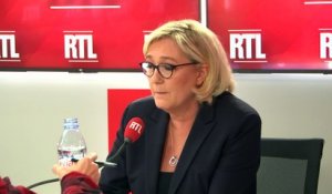Les 'gilets jaunes' réclament l'augmentation de leur salaire", dit Marine Le Pen sur RTL
