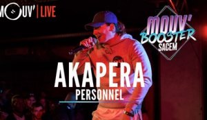 AKAPERA : "Personnel" (Live @Mouv' Booster Sacem)