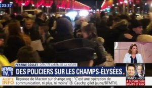 Ras-le-bol des policiers: une centaine de gardiens de la paix sur les Champs-Élysées