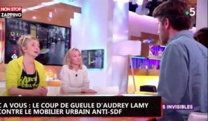 C à vous : le coup de gueule d'Audrey Lamy contre le mobilier urbain anti-SDF (vidéo)