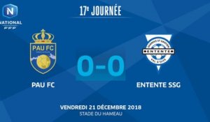 J17 : Pau FC - Entente SSG (0-0), le résumé