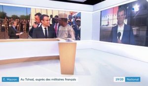 Emmanuel Macron en visite au Tchad auprès des militaires français