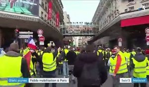 "Gilets jaunes" : faible mobilisation à Paris