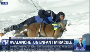 Enfant sauvé une heure après une avalanche: "On peut vraiment parler de miracle"