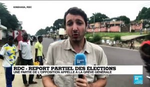 Report partiel des élections en RDC : une partie de l'opposition appelle à la grève générale