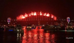La baie de Sydney s'enflamme pour accueillir 2019