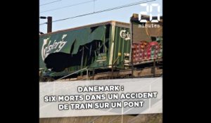 Danemark: Six morts dans un accident de train sur un pont