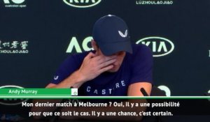 Open d'Australie - Murrray : ''Mon dernier match à Melbourne ? Il y a des chances''