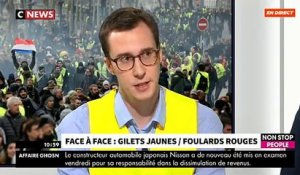 Morandini Live: Moment de tension en direct pour le premier face-à-face entre "gilet jaune" et "foulard rouge" ce midi - VIDEO