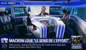 Emmanuel Macron loue "le sens de l'effort" (2/3)