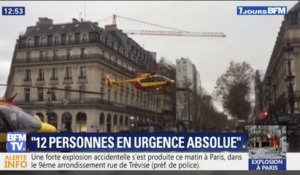 Ces hélicoptères évacuent des blessés en urgence absolue après l'explosion en plein cœur de Paris
