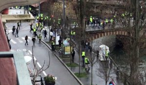 Strasbourg : incidents sur le pont de la rue du Maire Kuss