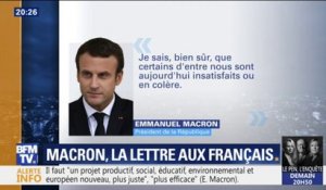 Que dit Emmanuel Macron dans la lettre qu'il adresse aux Français?