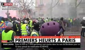 Premiers incidents à Paris le samedi 19 janvier - Gilets Jaunes
