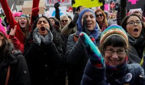 Etats-Unis : les femmes marchent contre Donald Trump