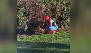 Leicester - Vardy s'entraîne déguisé en Spider-Man