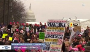 ÉTats-Unis : les bonnets roses de la "Marche des femmes" défilent à New York