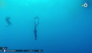 Esprit Bleu : Alice Modolo décrit sa plongée à plus de 80 mètres