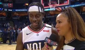 Pelicans On-Court Postgame Interview: Jrue Holiday vs. Grizzlies