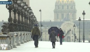 Tour Eiffel, Arc de Triomphe, Château de Versailles... La neige a recouvert Paris et sa région