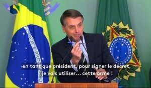 Brésil : la possession d'armes largement assouplie par Bolsonaro
