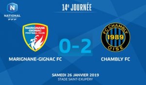 J14 : Marignane Gignac FC - FC Chambly (0-2), le résumé