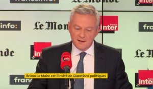 Bruno Le Maire : "Nous ne sommes pas dans des temps politiques ordinaires. On n'apporte pas une réponse comme ça en un claquement de doigts".