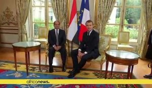 Macron entame une visite en Egypte à Abou Simbel