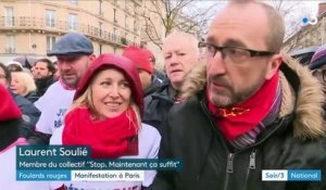 Paris : les "foulards rouges" ont manifesté dans le calme contre les "gilets jaunes"